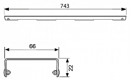 Решетка TECE TECEdrainline Lines 600821 матовая 80 см , изображение 5