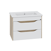 Тумба под раковину СаНта Сатурн 75 подвесная, дуб австрийский , изображение 1