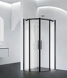 Фото Душевой уголок BelBagno Acqua R-2-90-C-NERO