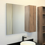 Зеркало-шкаф Comforty Порто 90 дуб темно-коричневый , изображение 3