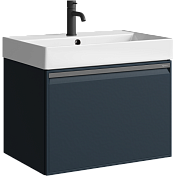 Тумба с раковиной Aqwella Pure 66 серый матовый , изображение 1