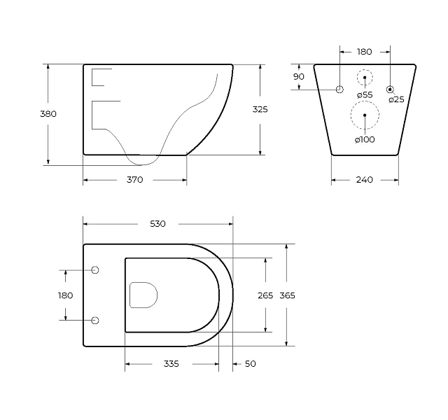 Унитаз подвесной Cezares Relax CZR-3806-53-TH-TOR/SC , изображение 14