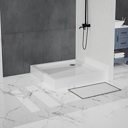 Фото Поддон для душа BelBagno TRAY-BB-A-100-15-W 100x100
