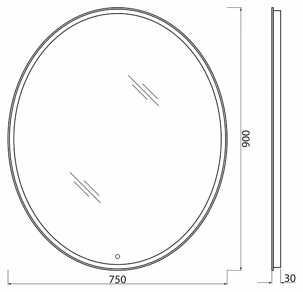 Зеркало BelBagno SPC-VST-750-900-LED-TCH , изображение 8