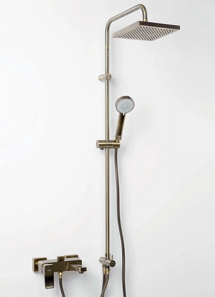 Смеситель Wasserkraft Exter 1601 для ванны с душем, светлая бронза , изображение 2