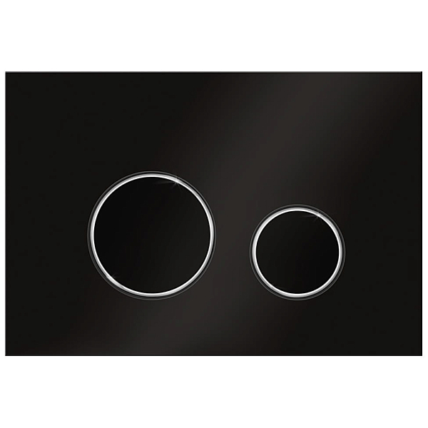 Кнопка смыва KK-POL M11 V1 SPP/146/0/K черная/хром , изображение 1