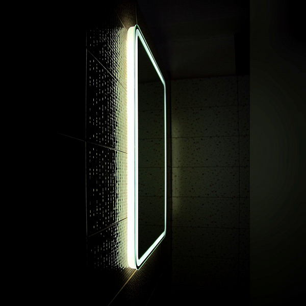 Зеркало Бриклаер Эстель-1 120 с подсветкой, сенсор на зеркале , изображение 3