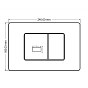 Кнопка смыва Abber AC0122SMB черная матовая , изображение 4