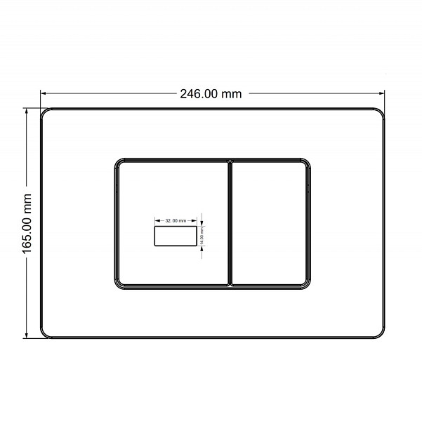 Кнопка смыва Abber AC0122SMB черная матовая , изображение 4