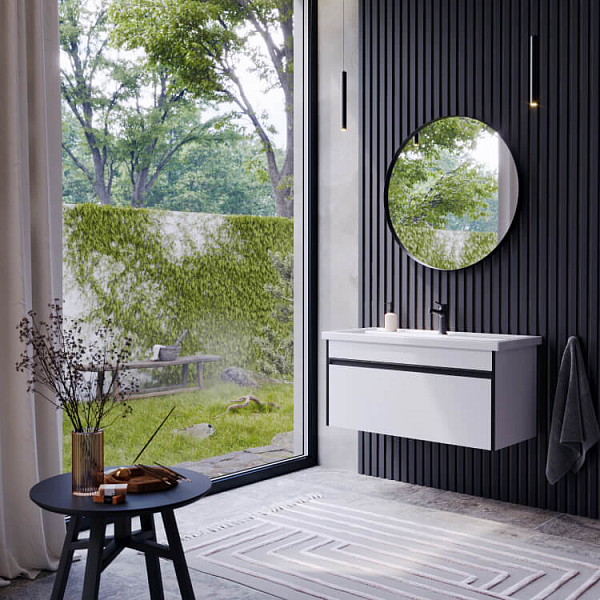 Тумба с раковиной Aqwella Urban 100 белый , изображение 2