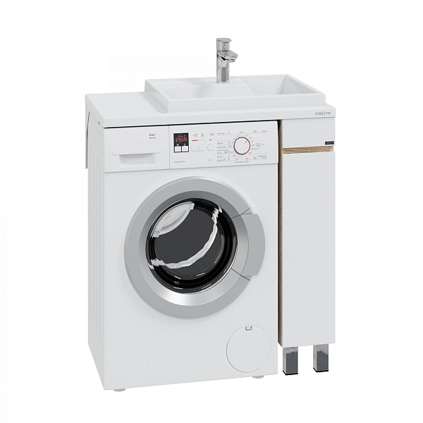 Тумба под раковину СаНта Марс 80 напольная, для стиральной машины, янтарная , изображение 1