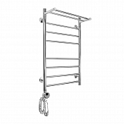 Полотенцесушитель электрический Domoterm Медея 50x80 L с полкой , изображение 2