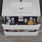 Тумба под раковину Opadiris Элеганс 80 белая матовая , изображение 3