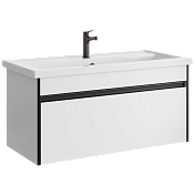 Изображение Тумба с раковиной Aqwella Urban 100 белый Тумба с раковиной Aqwella Urban 100 белый , изображение 1