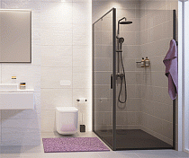 Душевой уголок Wasserkraft Elbe 74P10 120х100 , изображение 3