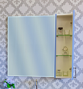Зеркало-шкаф Sanflor Глория 65 R, голубой , изображение 2