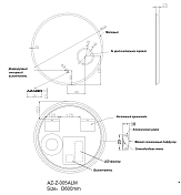 Зеркало Azario 60 AZZ005ALM , изображение 6