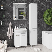 Тумба под раковину Onika Коралл 55 напольная, белая , изображение 6