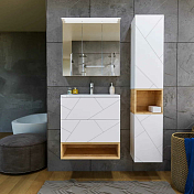 Полка Бриклаер Кристалл 70 под тумбу, дуб бунратти , изображение 5