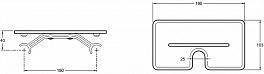 Душевая стойка Jacob Delafon Metro E26589-BL с полкой , изображение 4