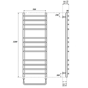 Полотенцесушитель электрический Point Нептун П12 120х50 хром , изображение 4