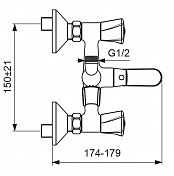 Смеситель Vidima Life BA361AA для ванны с душем , изображение 3