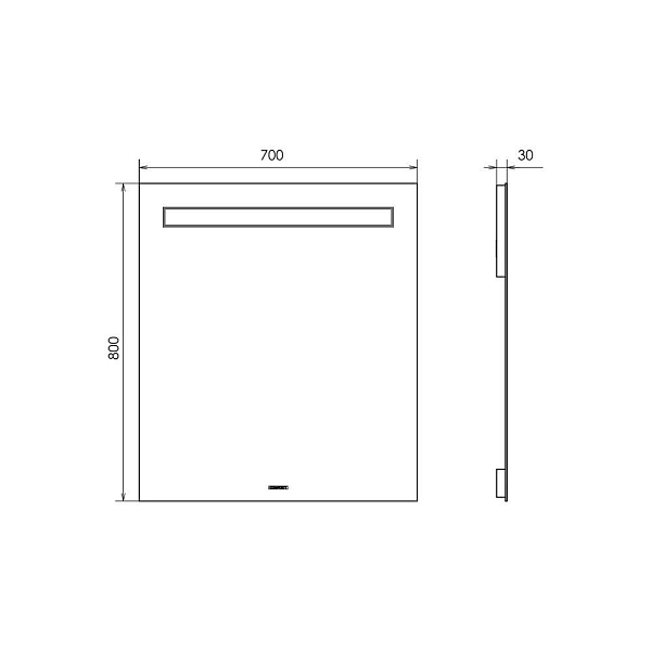 Зеркало Comforty Астра 70 с подсветкой , изображение 5