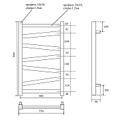 Полотенцесушитель электрический Point Феникс П7 PN15158WE 50x80 белый , изображение 5