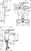 Душевой комплект Hansgrohe Logis E CS00053214 , изображение 9