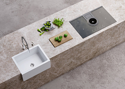 Мойка кухонная Omoikiri Mikura 61-WH белый , изображение 2