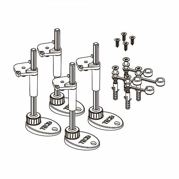 Комплект опор для сифонов TECE TECEdrainpoint S 3690007 , изображение 2