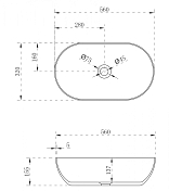 Раковина Abber Stein AS2611 56 см , изображение 3