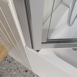 Фото Шторка на ванну BelBagno Luce VF-11-80/145-C-Cr