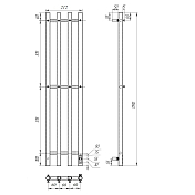 Полотенцесушитель электрический Point Деметра П3 18x120 черный , изображение 5