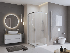 Фото Поддон для душа BelBagno Uno TRAY-MR-UNO-A-90-35-W-CR 90x90