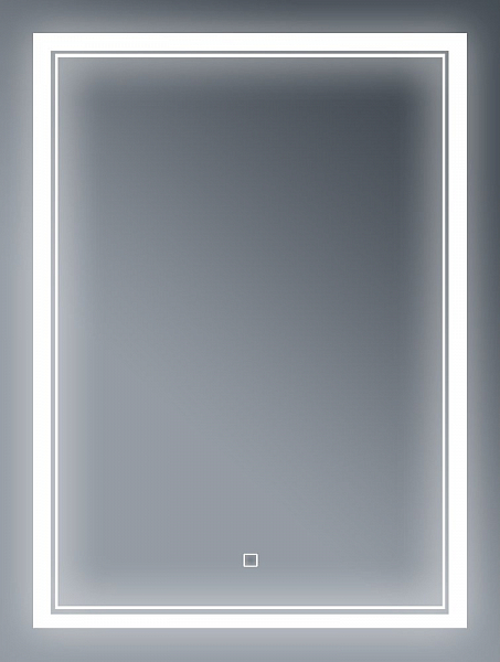 Зеркало Бриклаер Эстель-2 60 с подсветкой, сенсор на зеркале , изображение 1