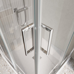 Фото Душевой уголок BelBagno Luce AH-22-125/100-C-Cr