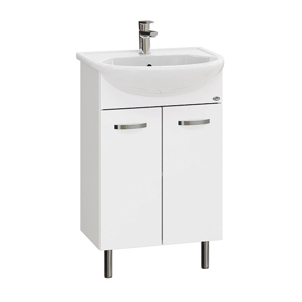 Тумба под раковину Onika Коралл 55 напольная, белая , изображение 1