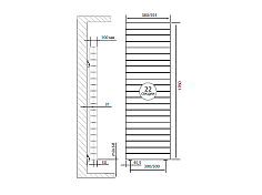 Радиатор Royal Thermo PianoForte Tower Noir Sable - 22 секц. , изображение 3
