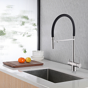 Смеситель Abber Wasser Kreis AF81141SP для кухонной мойки, сатин , изображение 2