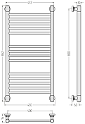 Полотенцесушитель водяной Сунержа Богема+ прямая 80x40 без покрытия , изображение 4