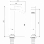 Смеситель Abber Wasserfall AF8611NG для раковины, никель , изображение 3