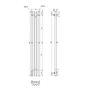 Полотенцесушитель электрический Point Фрея П2 14x120 черный , изображение 3