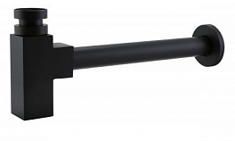 Сифон BelBagno BB-SMQ2-NERO для раковины черный , изображение 1