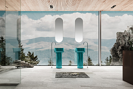 Раковина Abber Kristall AT2702Aquamarin-H 45 см , изображение 2