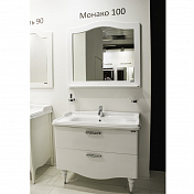 Зеркало Comforty Монако 100 белый глянец , изображение 7