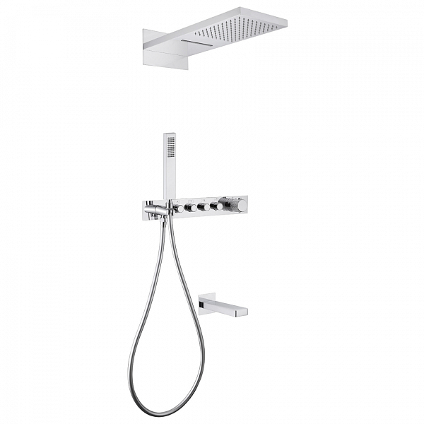 Душевой комплект Abber Rund AF8753 хром , изображение 1