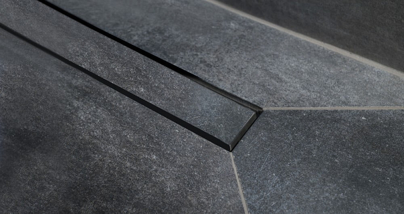 Поддон для душа Pestan Confluo Board 90x90 под плитку со встроенным лотком, решетка хром матовый , изображение 5