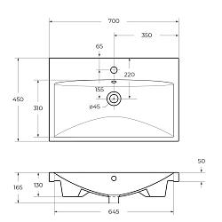 Фото Мебельная раковина BelBagno BB-0321-70-LVB