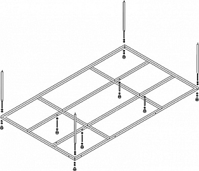 Фото Каркас для ванны Cezares Plane duo MF